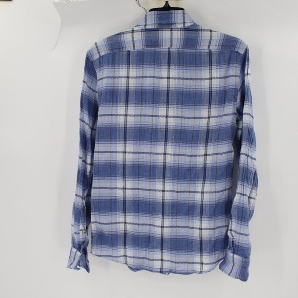 NWT Banana Republic shirt Men's XS Crinkle Slim Fit Untucked lightweight casual - Picture 9 of 12